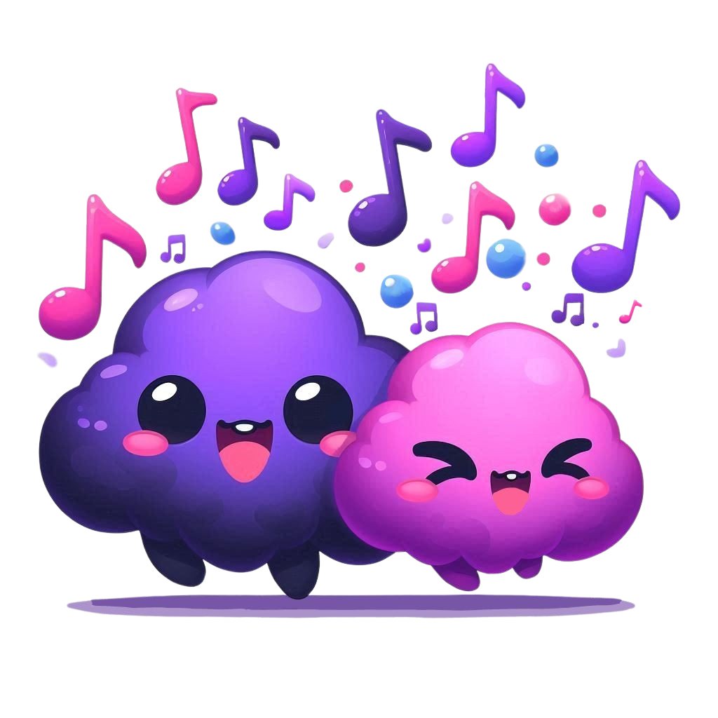 Cloud music characters